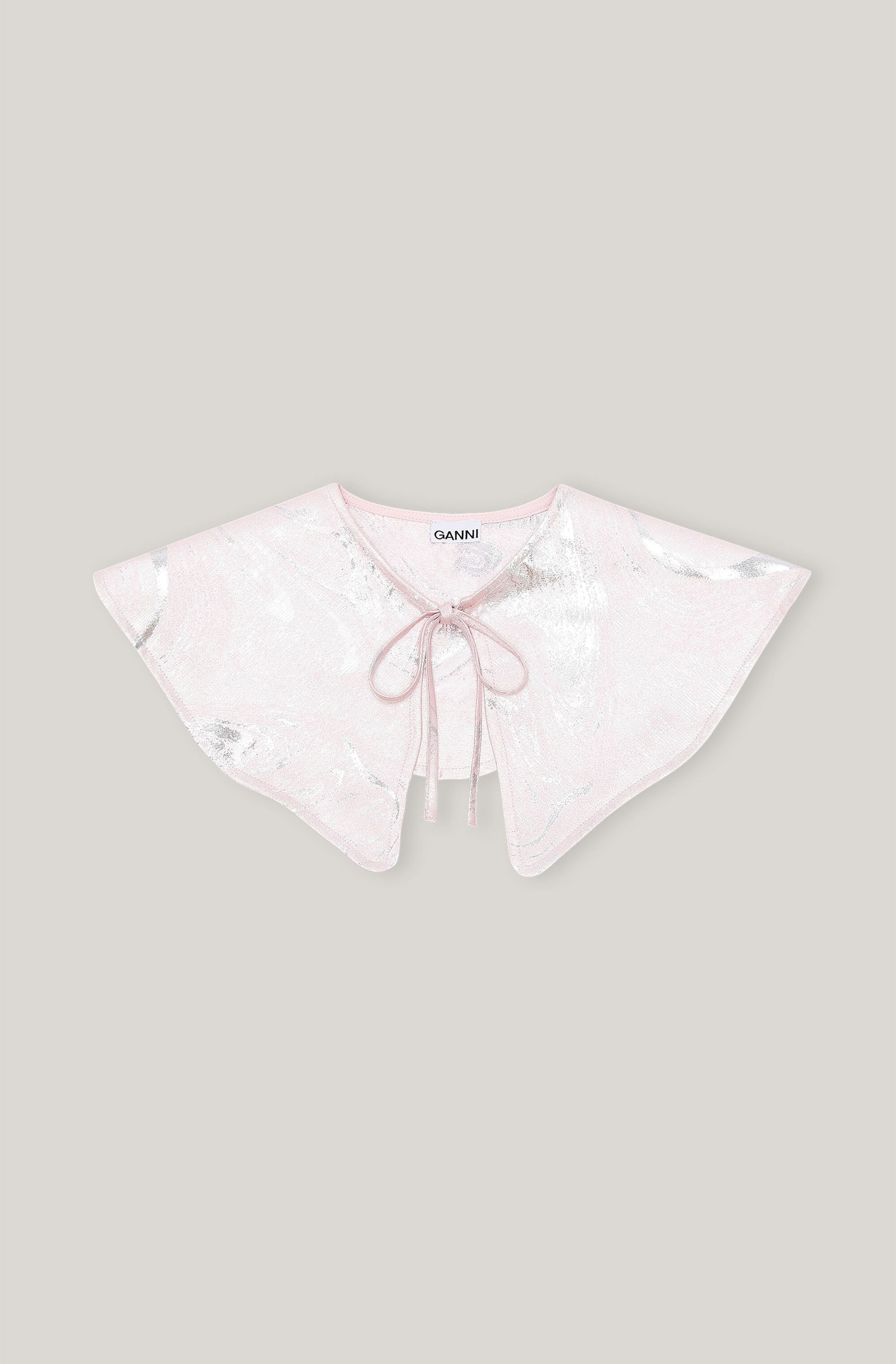 Ganni Pink Floral Detachable Collar Detachable Floral Print Collar – Multicolor Retro Flowers on  main image 3