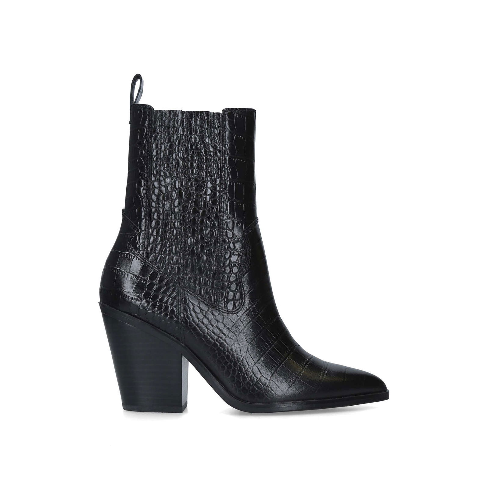 Aldo Drerissa Croc Print Block Heel Ankle Boots endource