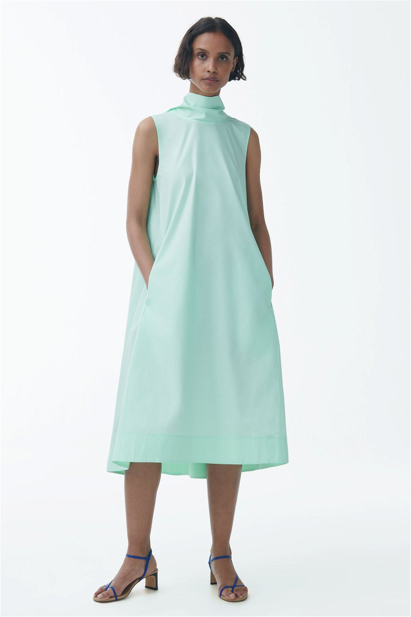 Cos Green Cotton Dress – The Turn