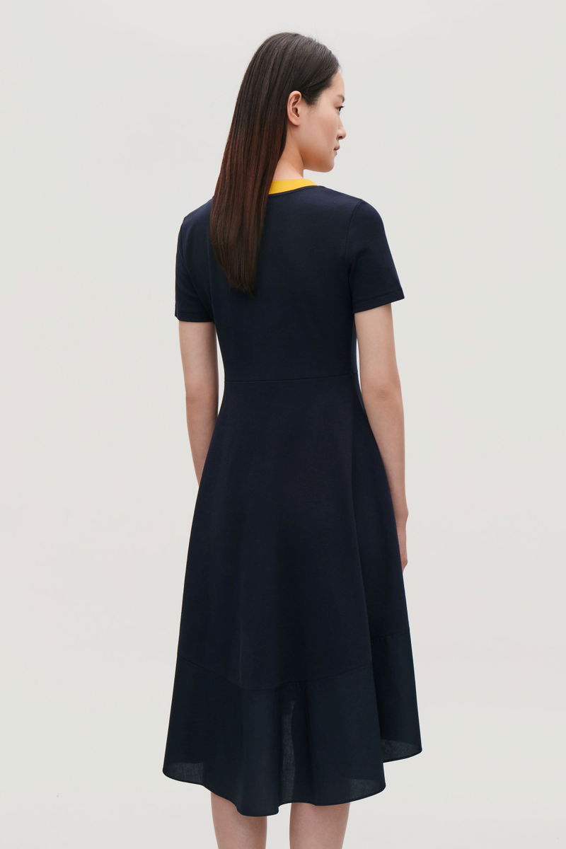 COS Woven-panelled Jersey Dress | endource