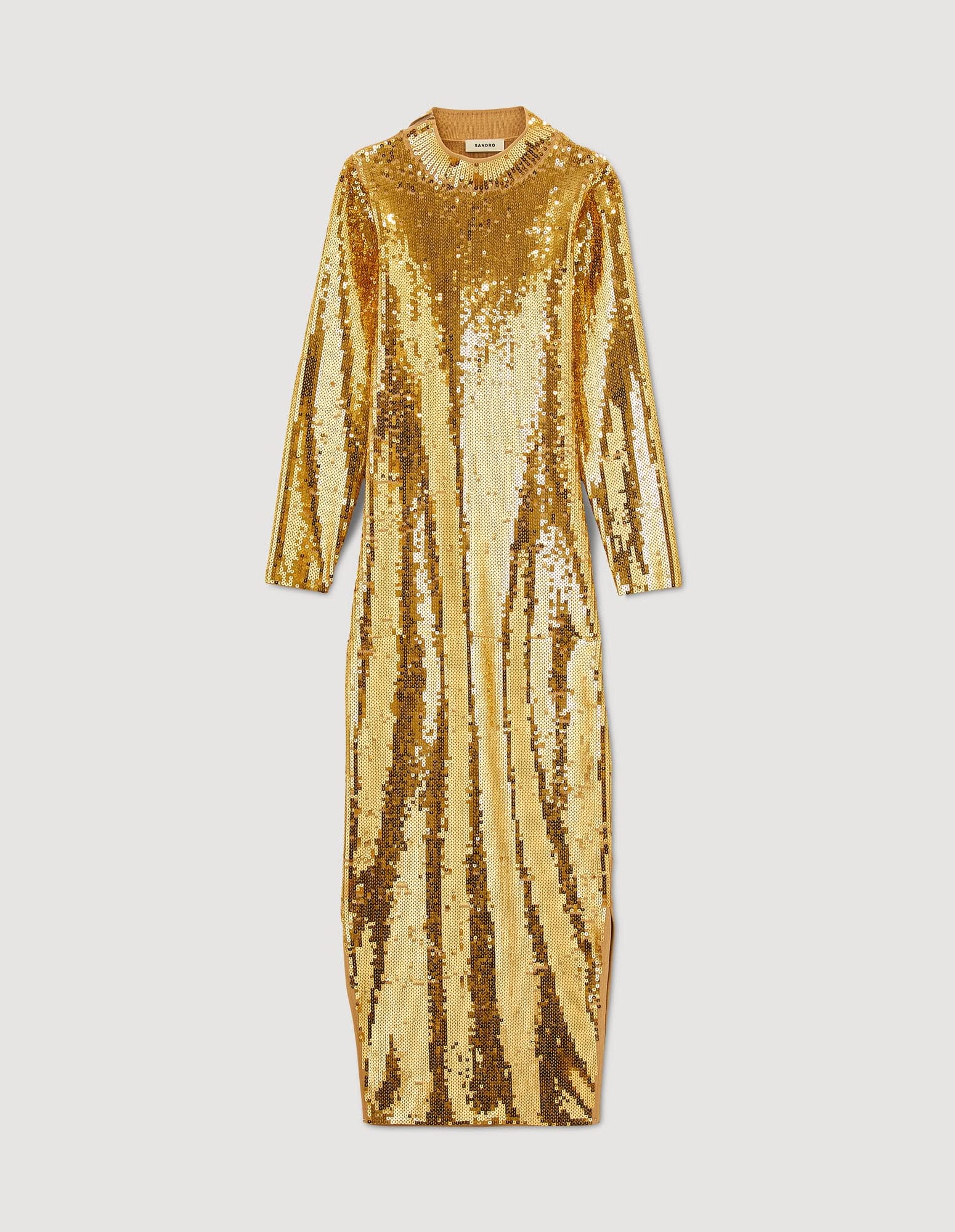 SANDRO Sequin Midi Dress | endource