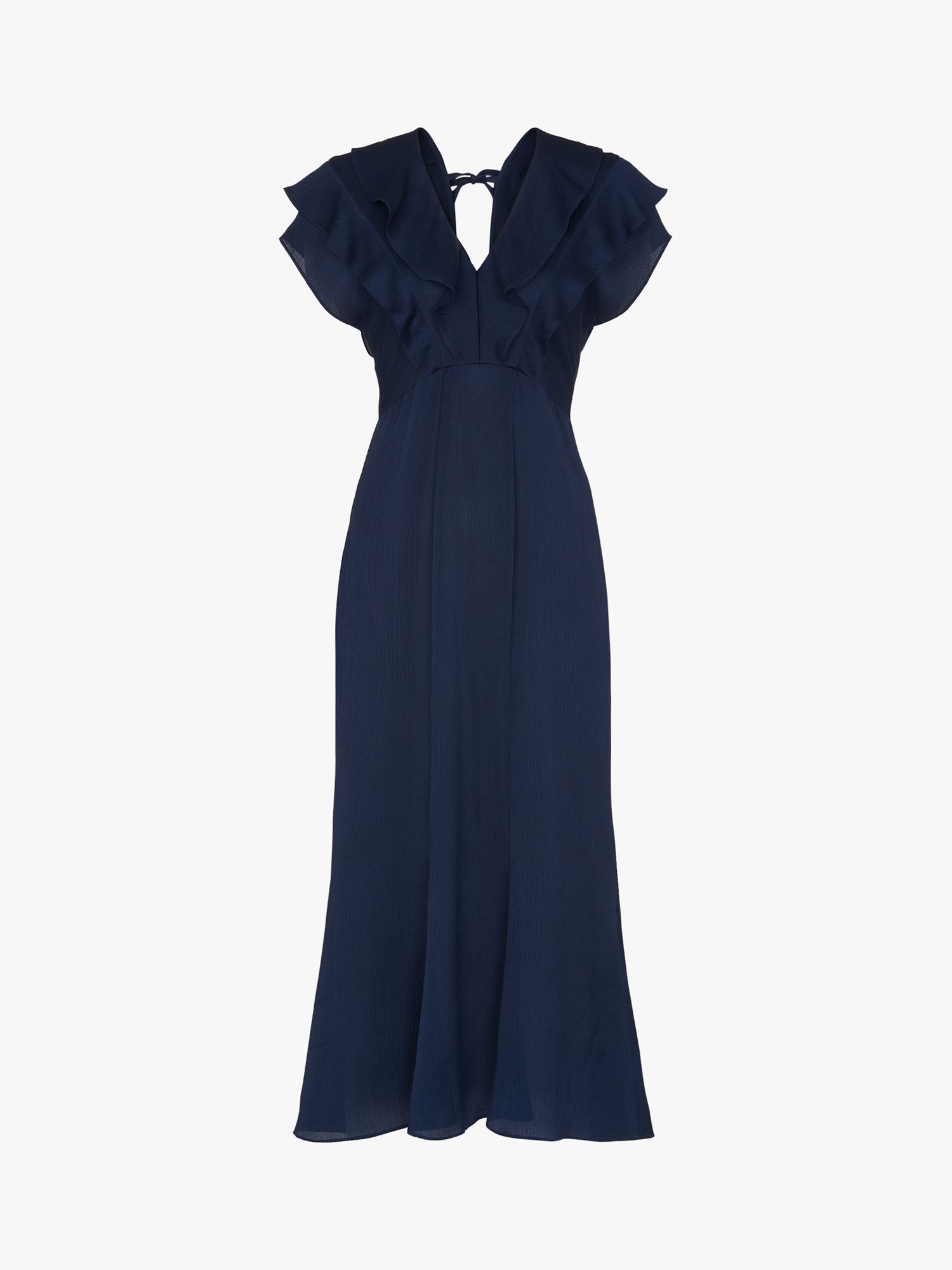 WHISTLES Adeline Frill Midi Dress Endource