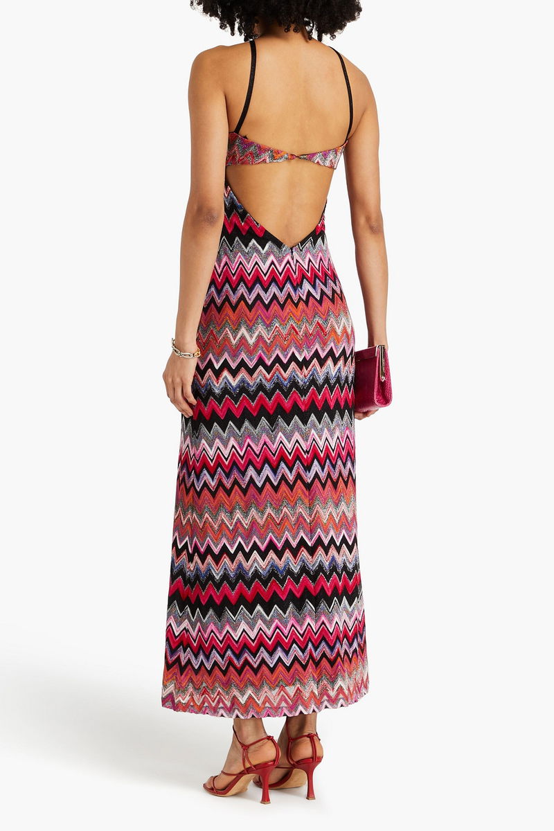 missoni cut out dress Missoni Inspired Cut Out Maxi Dress by Missoni