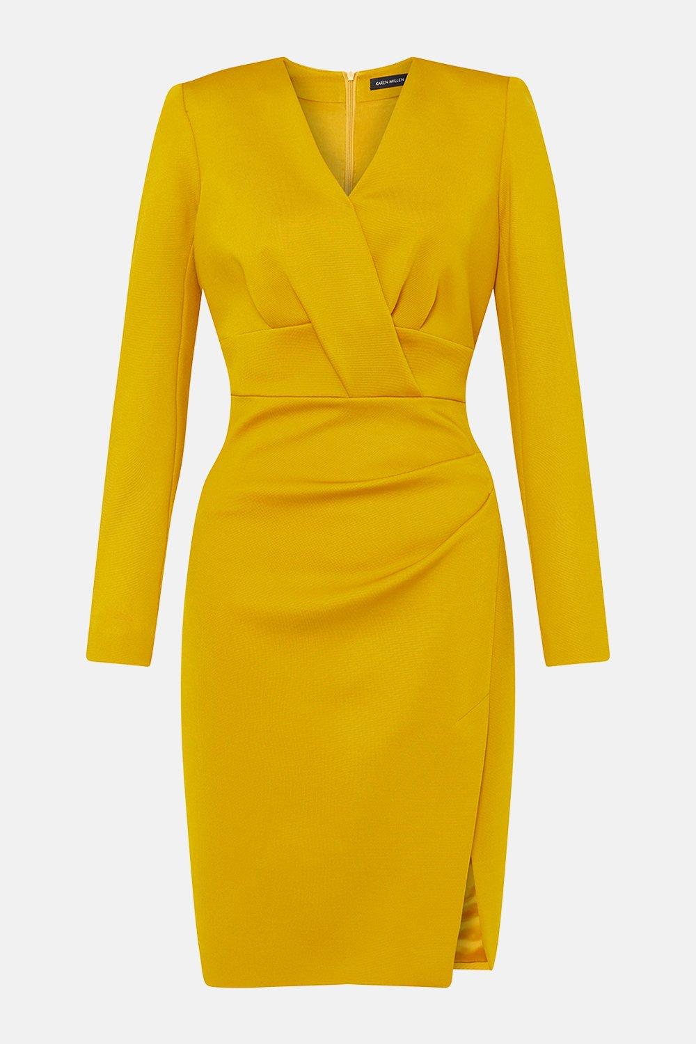 knee length dresses for ladies Carrington Midi Dress in Chartreuse – Taller Marmo Boutique