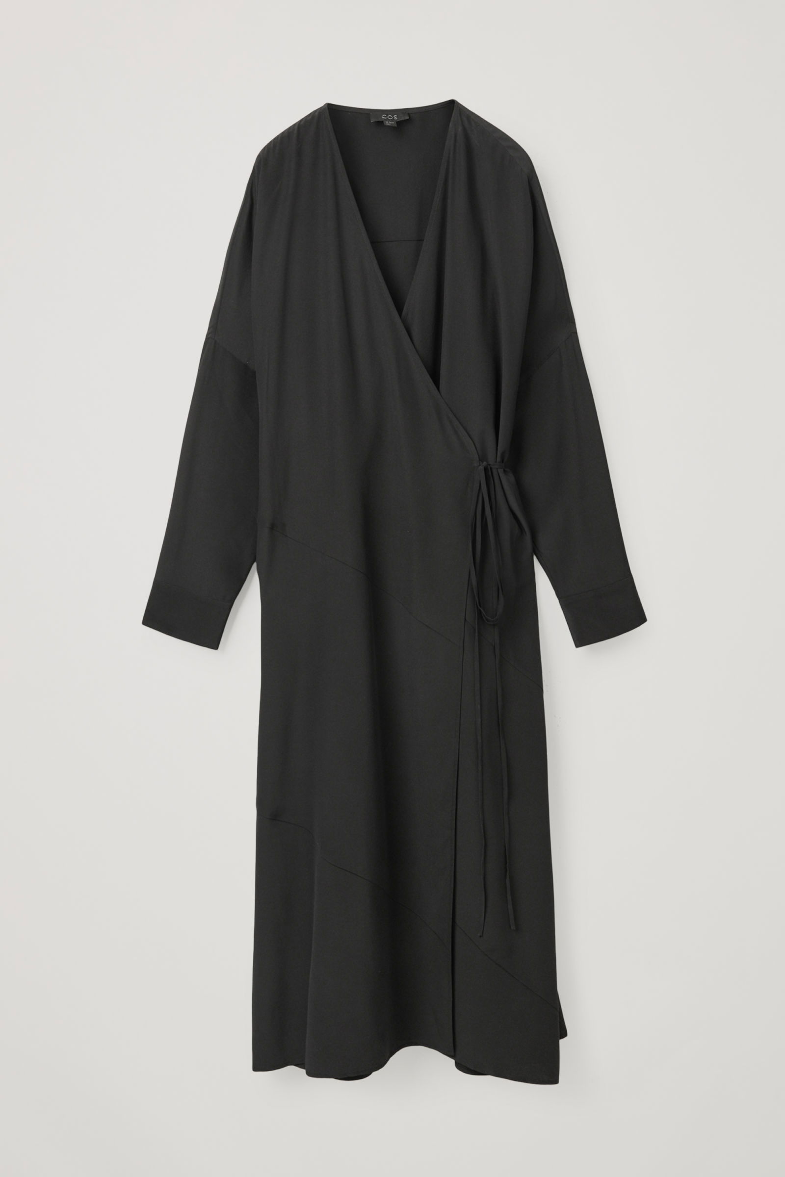 cos silk wrap dress COS Mulberry Silk Wrap Dress