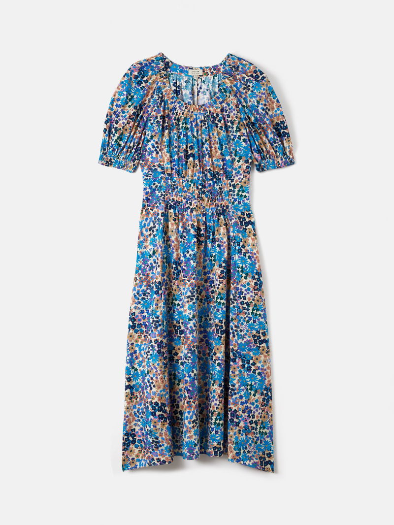 jigsaw cotton floral belted dress Cotton Floral Belted Dress
