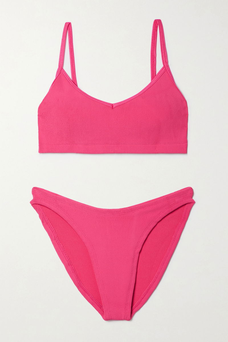 HUNZA G Virginia Nile Ribbed Bikini endource