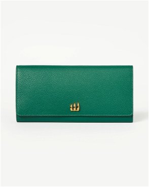 Monica Vinader Womens Green Mini Oval logo-print Leather Jewellery Box 1 Size