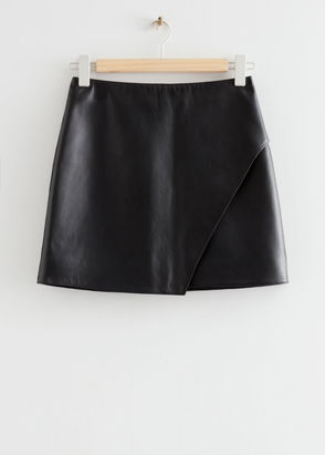 Leather Signature Mini Skirt