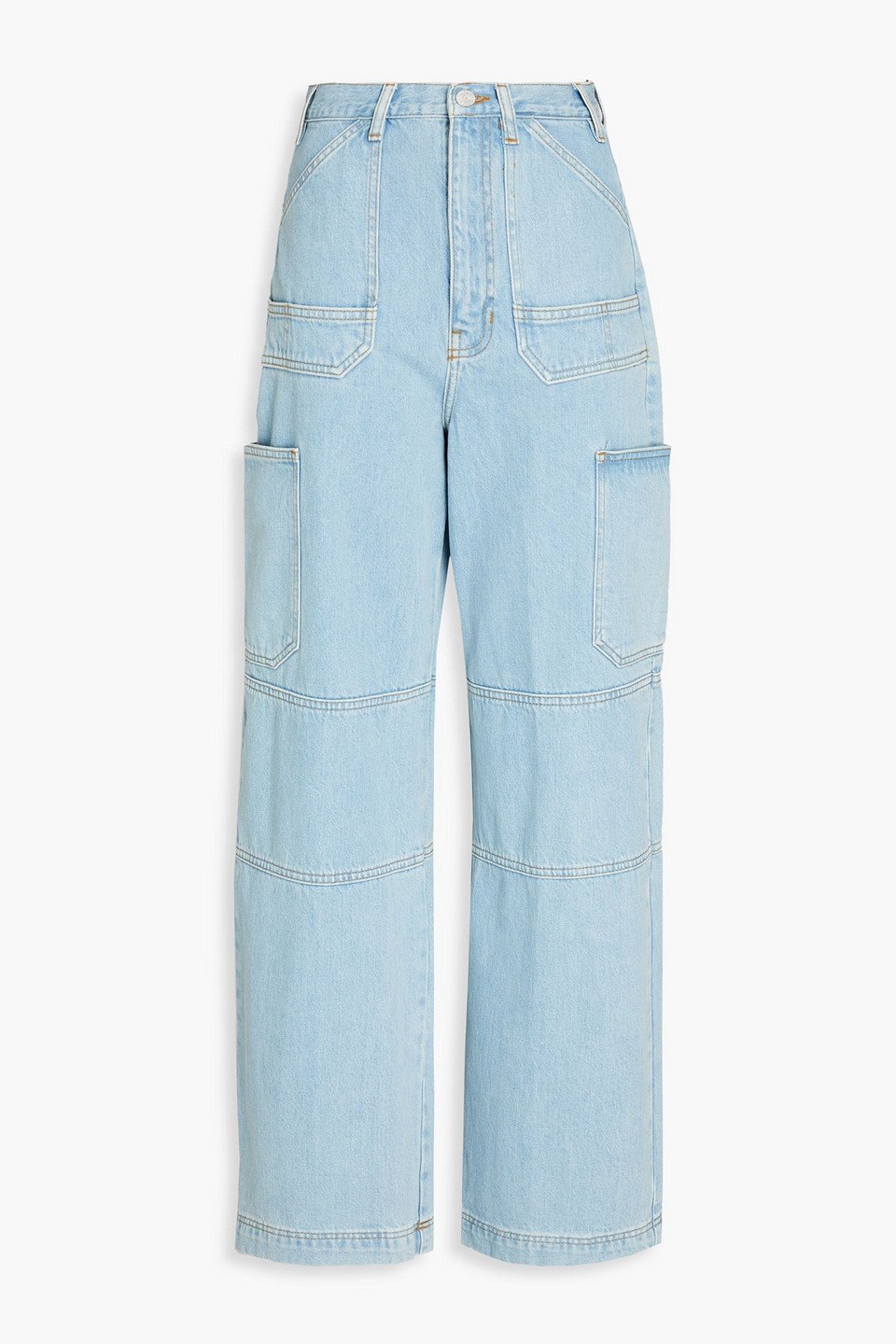 FRAME High-Rise Wide-Leg Jeans in Blue | Endource