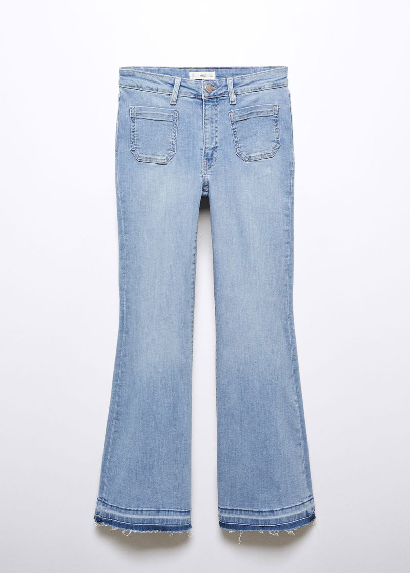 Flared jeans with pocket