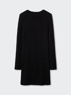 OLIVER BONAS Knitted Mini Jumper Dress in Red