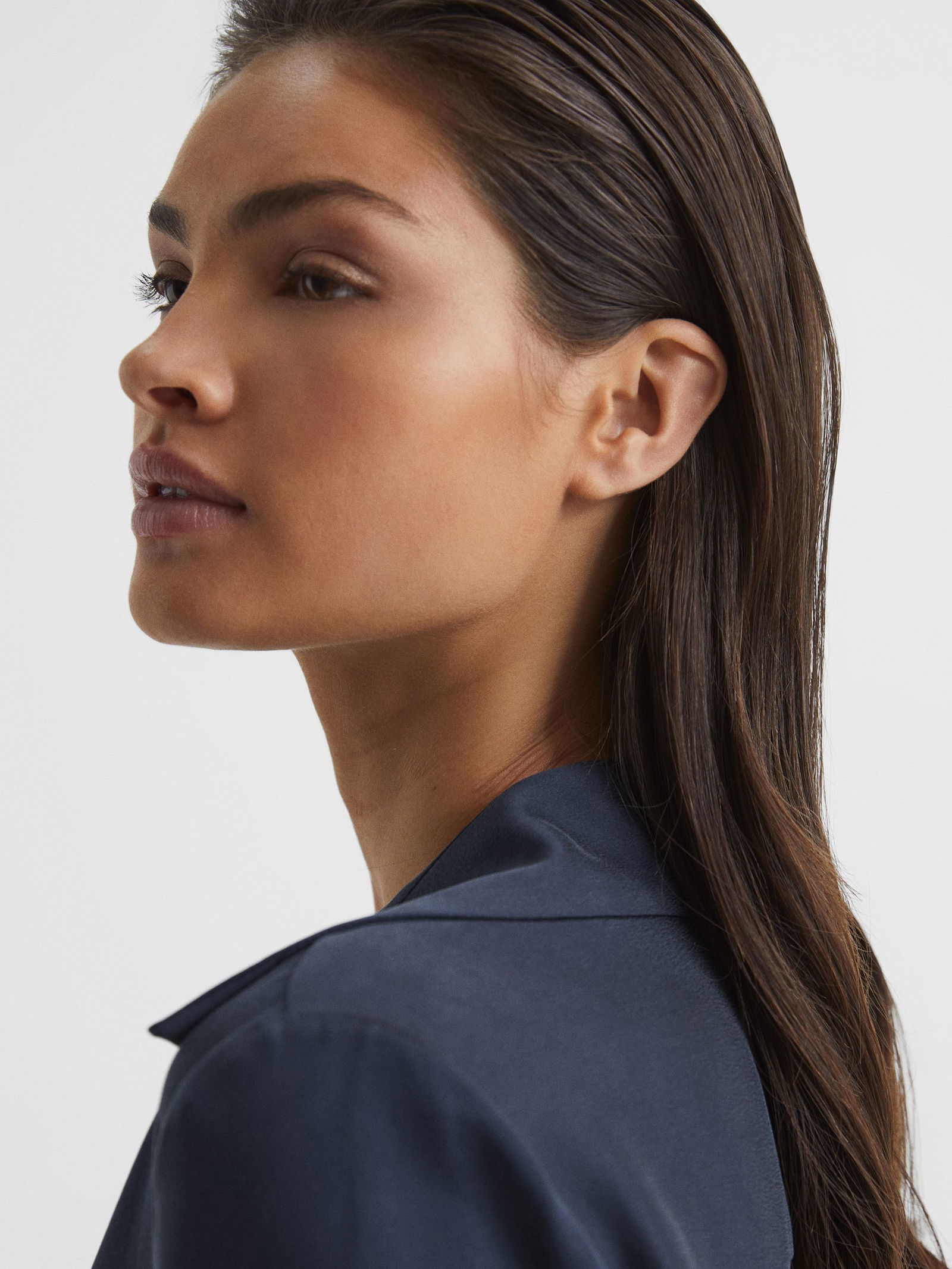 reiss nico silk shirt dress REISS Nico Silk Shirt Dress