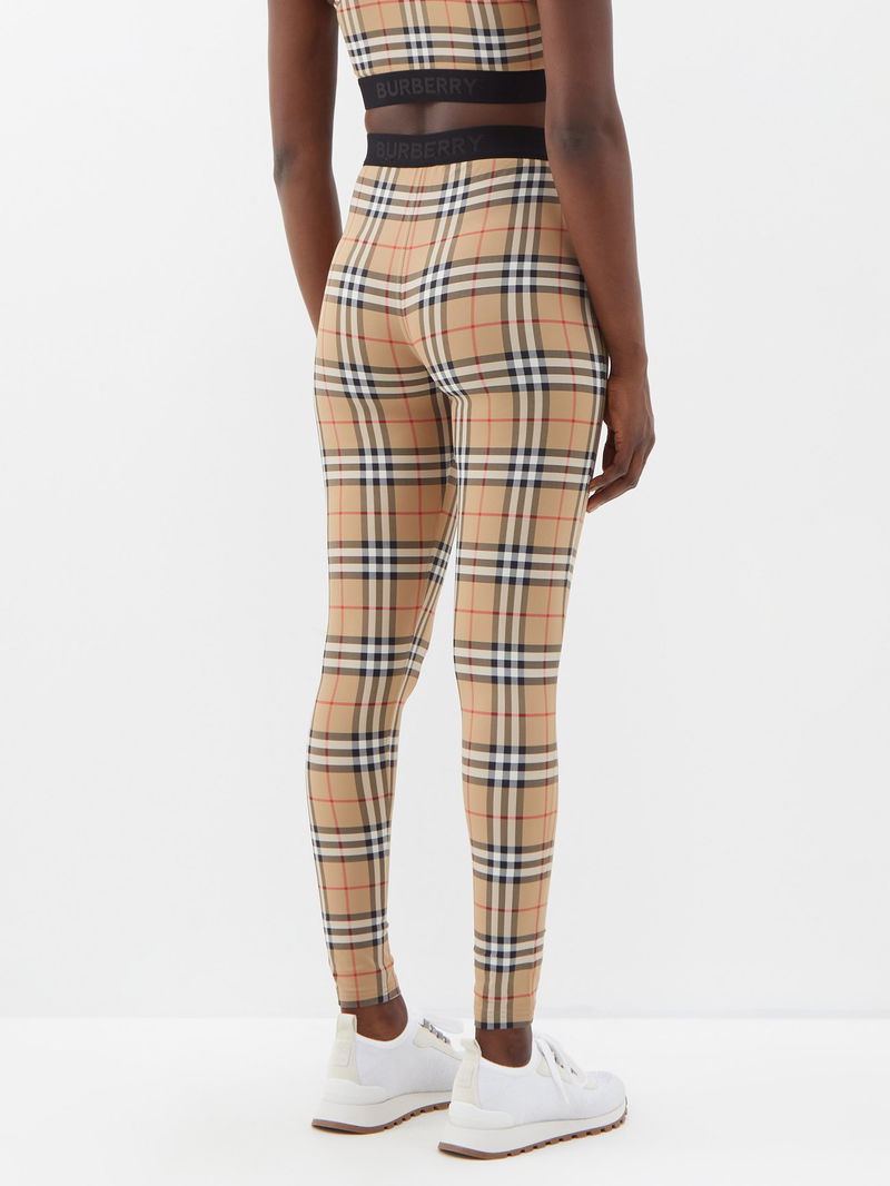 burberry check leggings