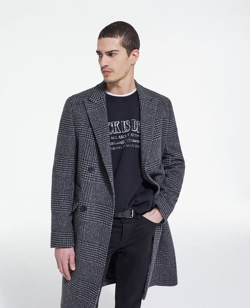 Gray wool coat  The Kooples - US