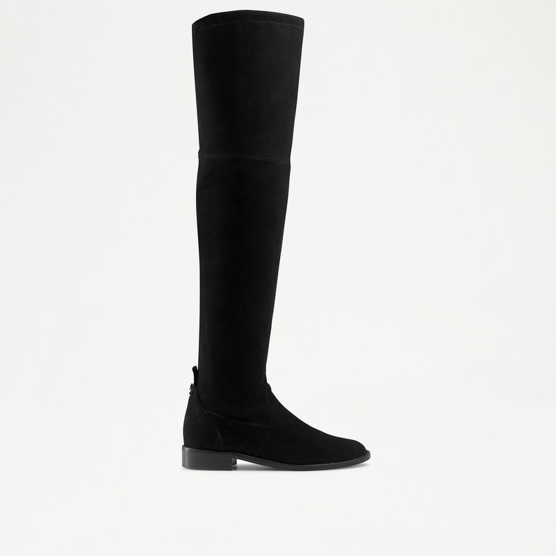 Knee High Boots Bromley Stretch Boot Flat Boots Russell And