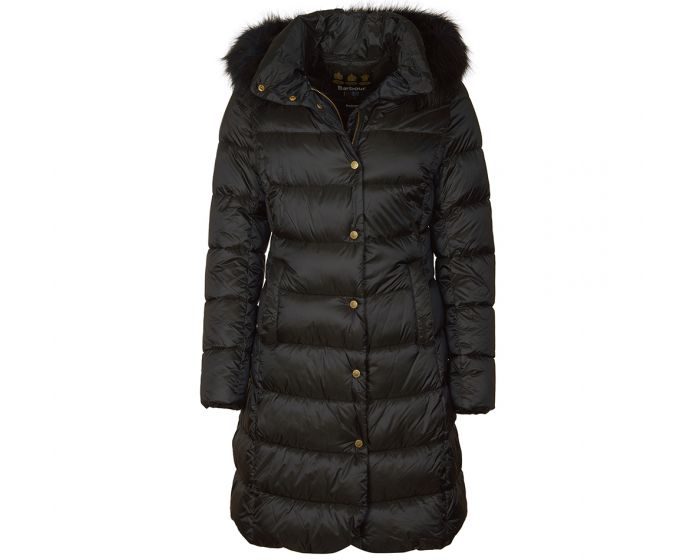 Barbour Earn Quilted Jacket in Garnet | Endource