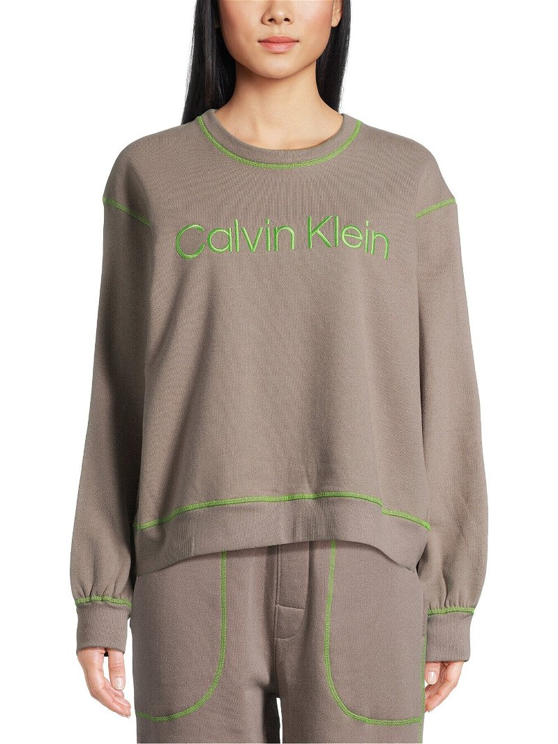 CALVIN KLEIN Future Shift Sweatshirt in Satellite Green Flash