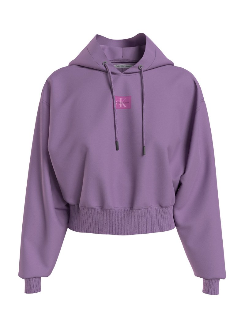 Off Duty Cropped Hoodie in Light Pink