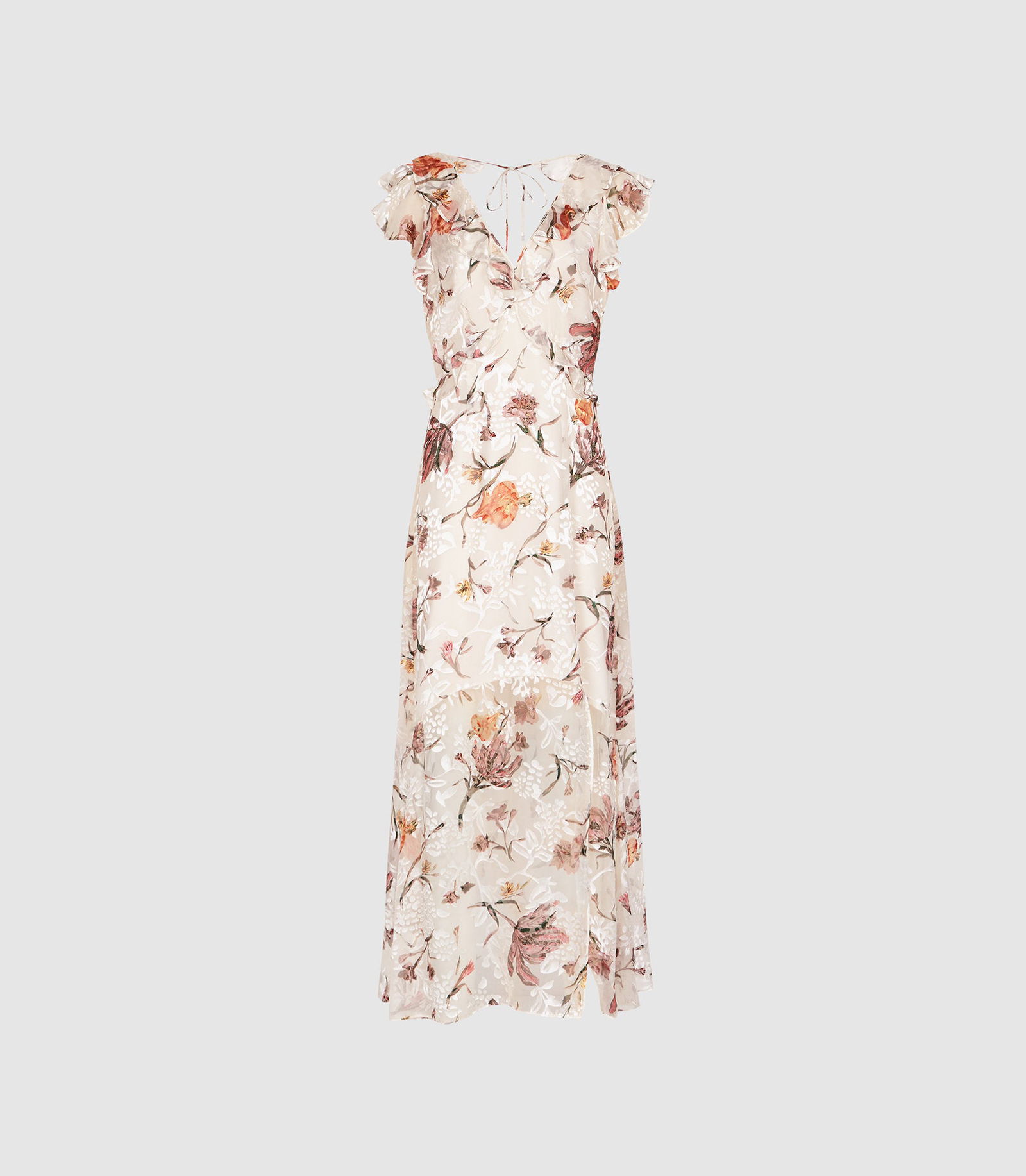 reiss leila burnout dress