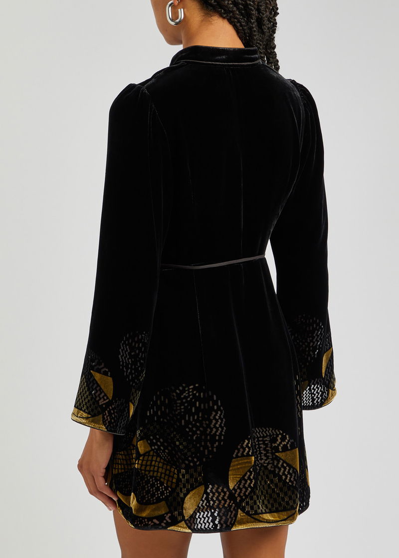 rixo black mini dress RIXO Marlice Silk Midi Black