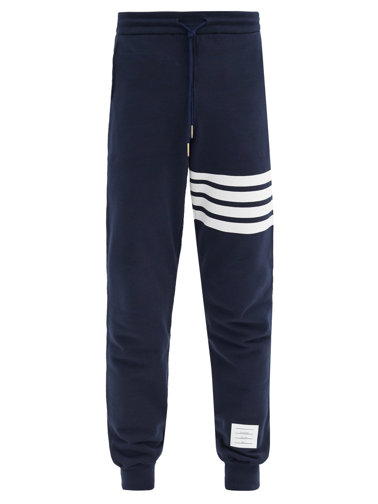 Thom Browne Striped Cotton Track Pants in Navy Endource