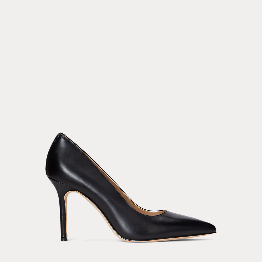 LAUREN RALPH LAUREN Lindella II Burnished Leather Pump | Endource