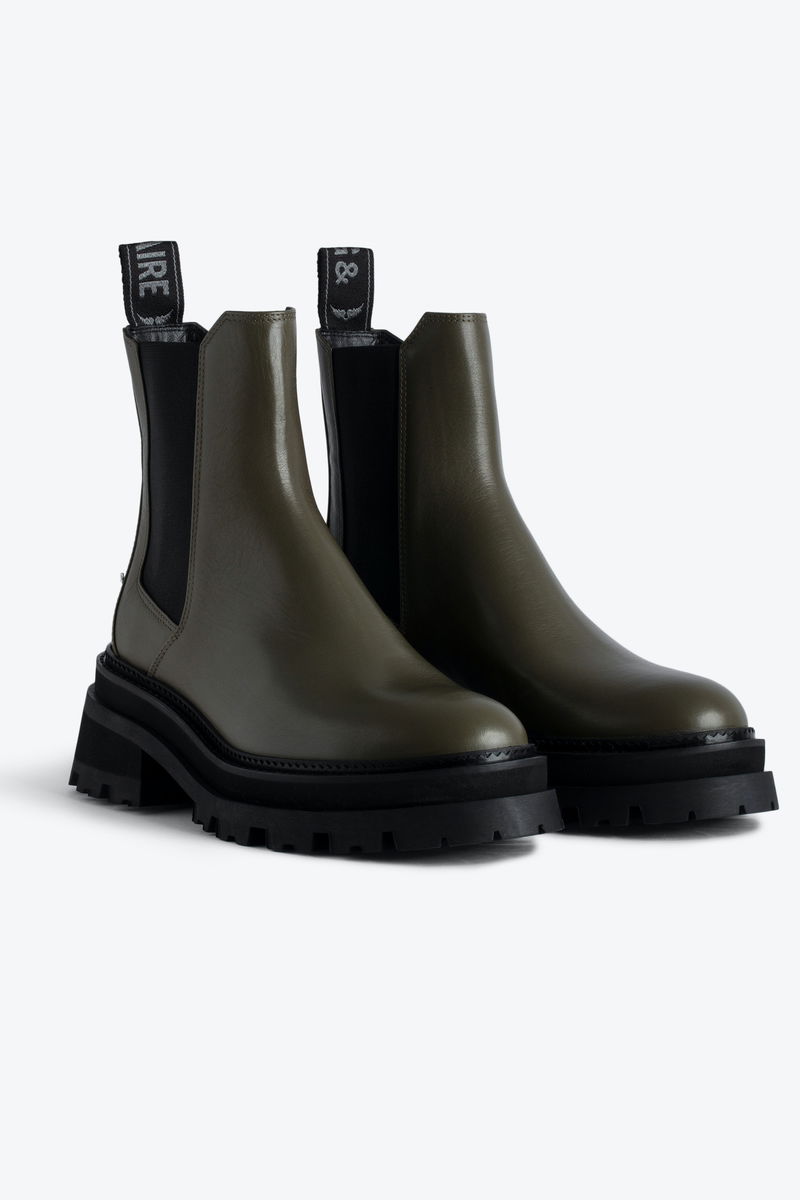 ZADIG & VOLTAIRE Ride Chelsea Boots in Military | Endource