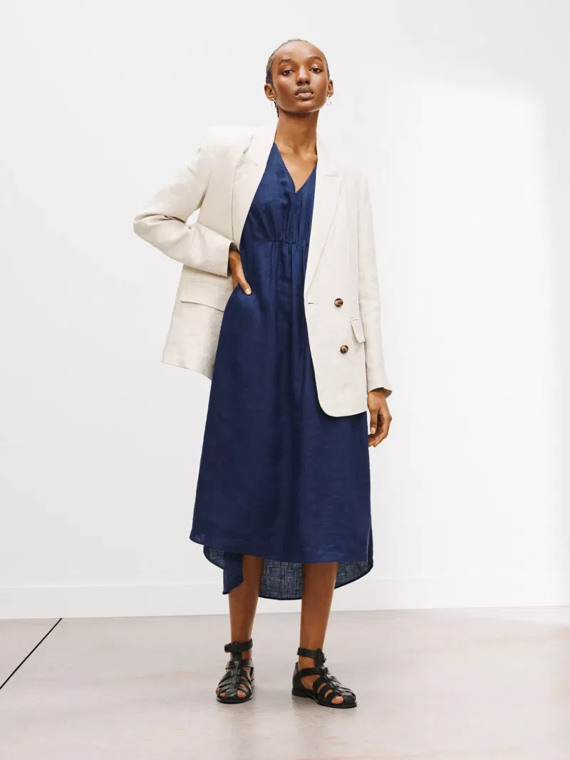 irish linen dressing gown Lulu Robe