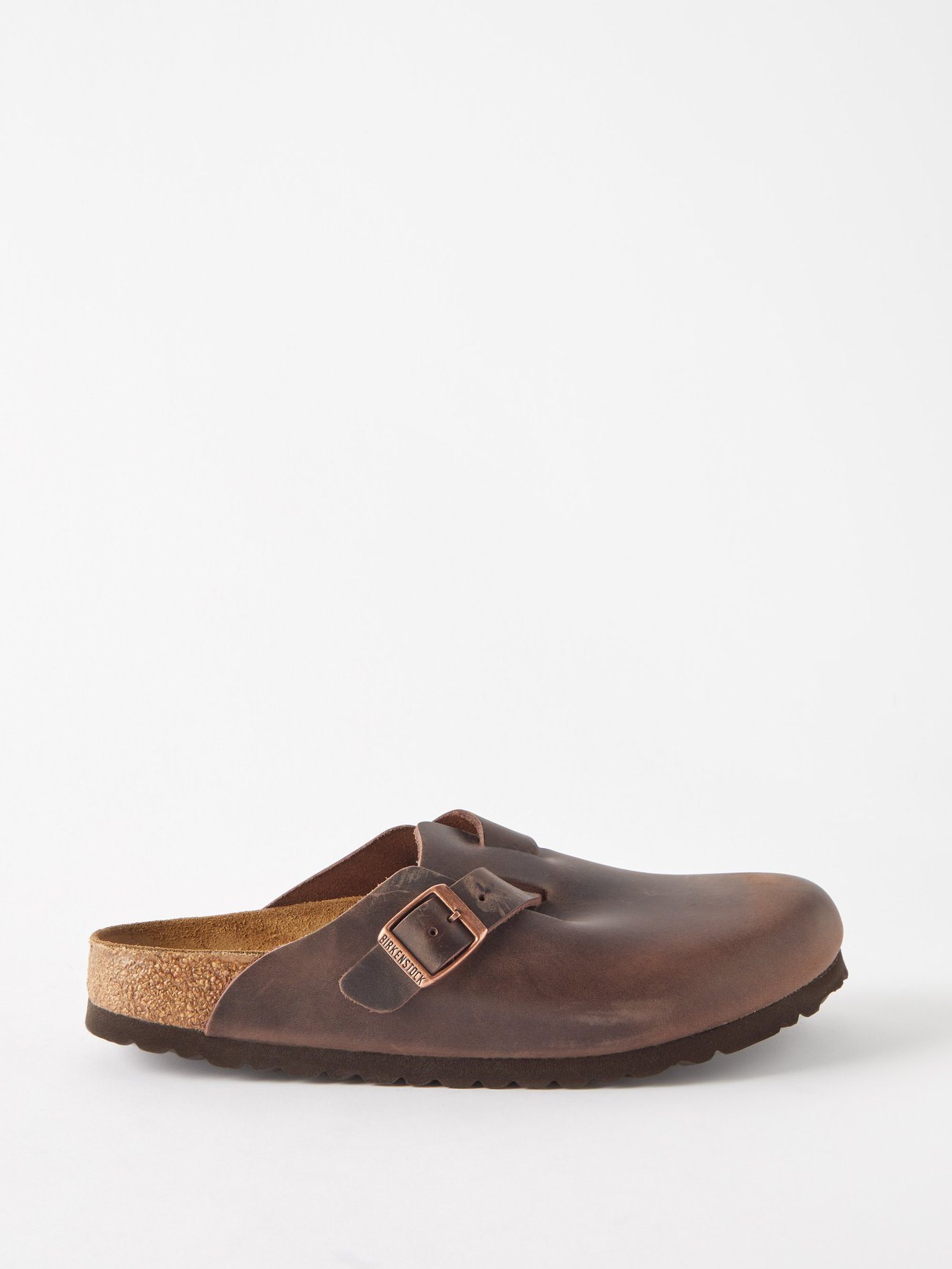 BIRKENSTOCK Boston Oiled-Leather Clogs endource