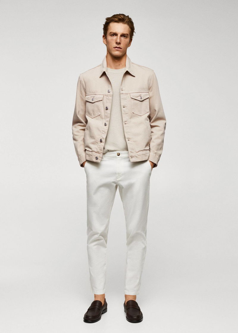 MANGO Basic Denim Jacket endource