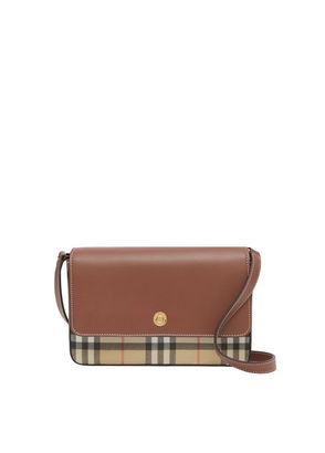 Mini Vintage Check Round Leather Bag