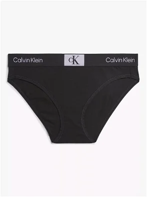 Calvin Klein Sheer Lace Bikini Knickers, Black at John Lewis & Partners