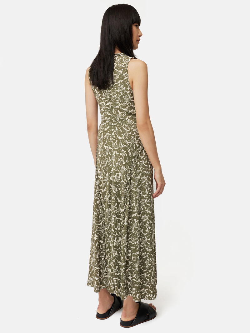 JIGSAW Shadow Leaf Sleeveless Dress | endource JIGSAW Shadow Leaf Sleeveless Dress | endource