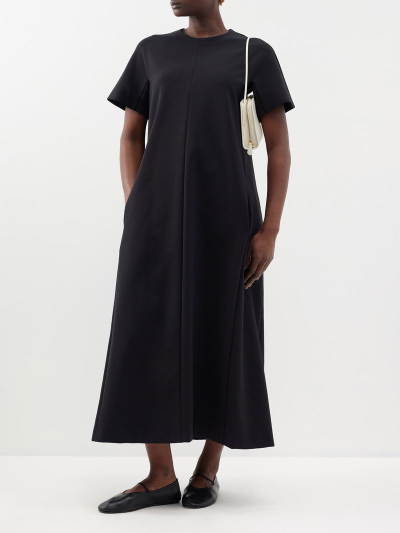 Sauble stretch-scuba maxi dress