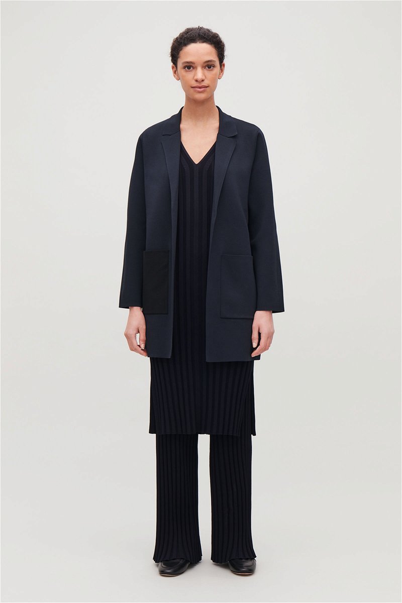 COS Long Structured-Knit Jacket