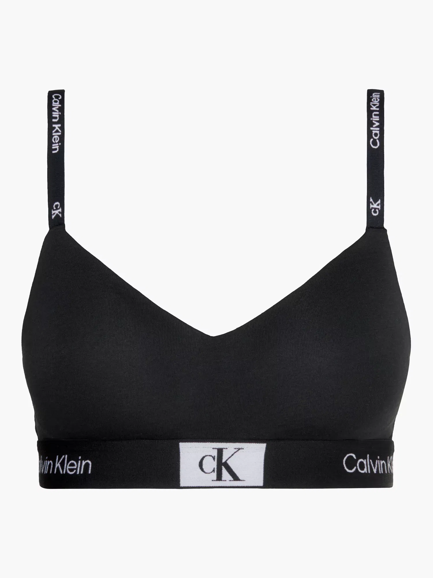 CALVIN KLEIN String Bralette in Black