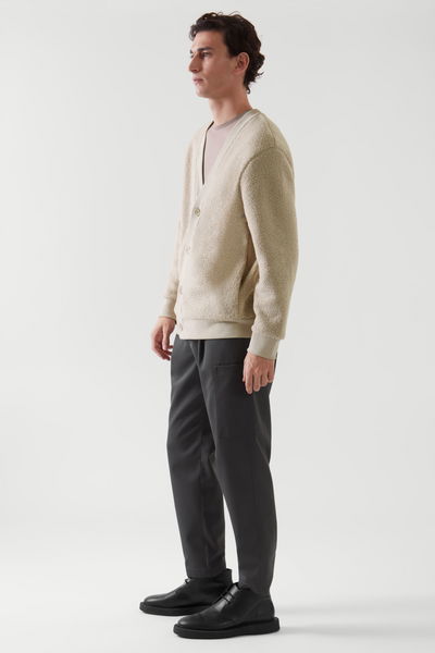 COS Teddy Cardigan in BEIGE | Endource