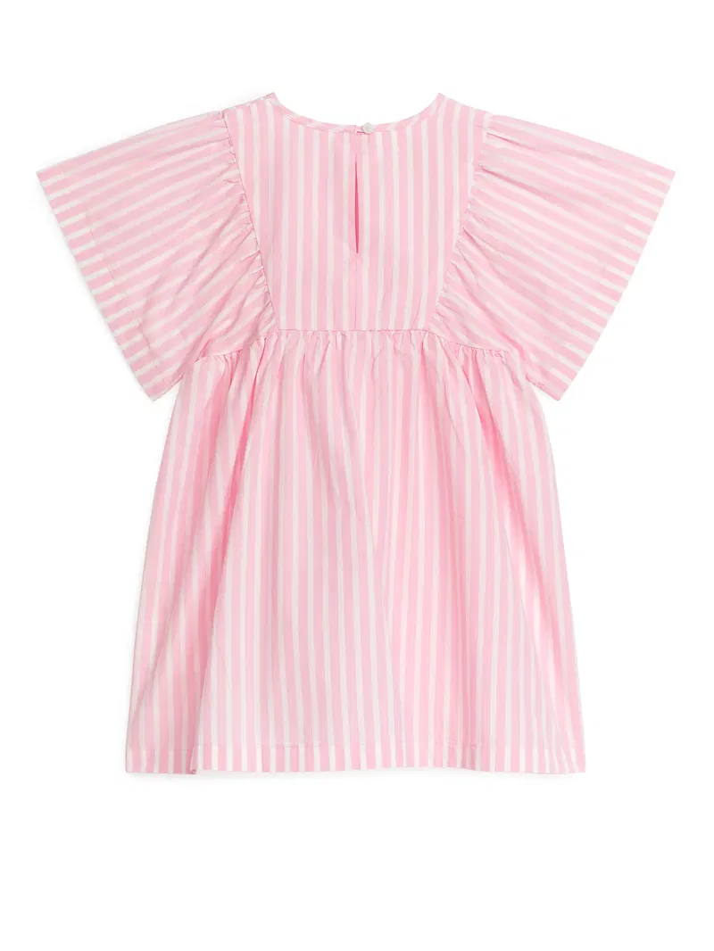 Cotton Poplin Dress in Pink