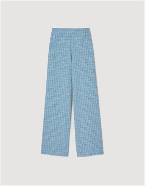 Brown Houndstooth-tweed pleat-front trousers, Polo Ralph Lauren