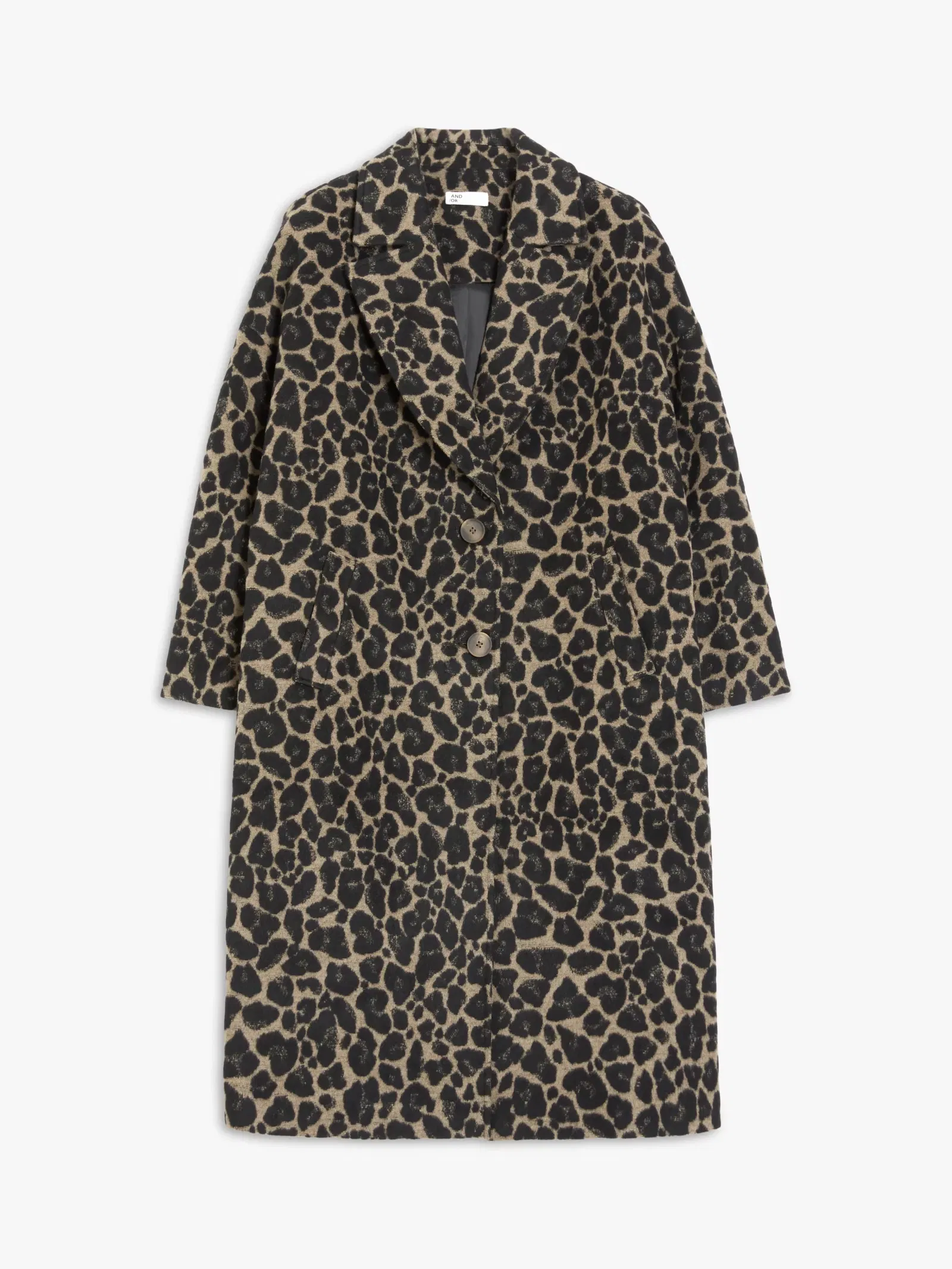 AND/OR Leopard Print Coat endource