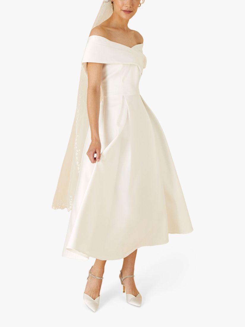 Gown Miranda Monsoon Bardot Wedding Dress Monsoon Bardot Midi Wedding Dress  Endource