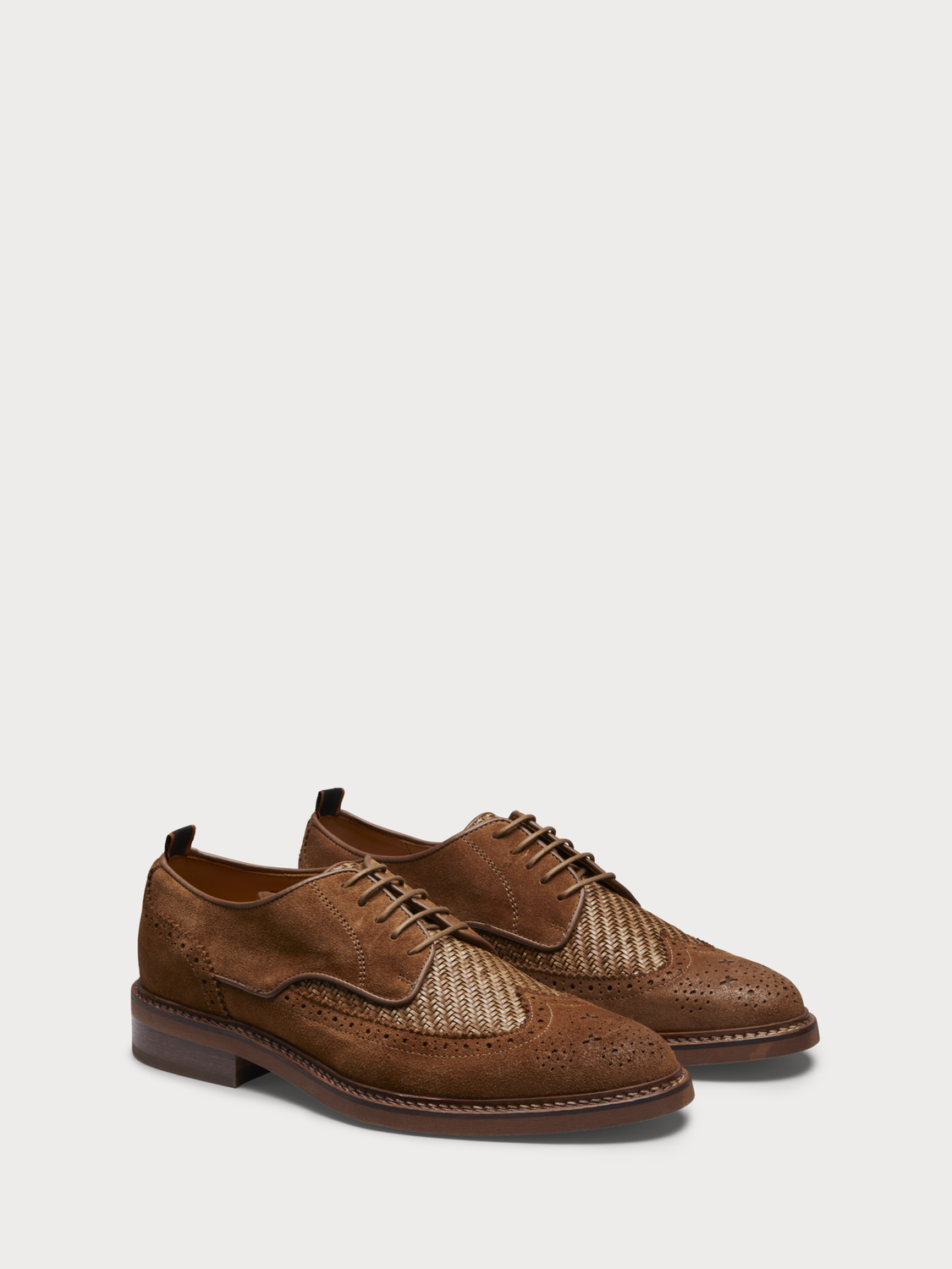 Scotch & Soda Merapi Suede Brogue Derby Shoes Rust Size 42 US 9 Scotch & Soda Merapi Suede Brogue Derby Shoes Rust Size 44  main image 2