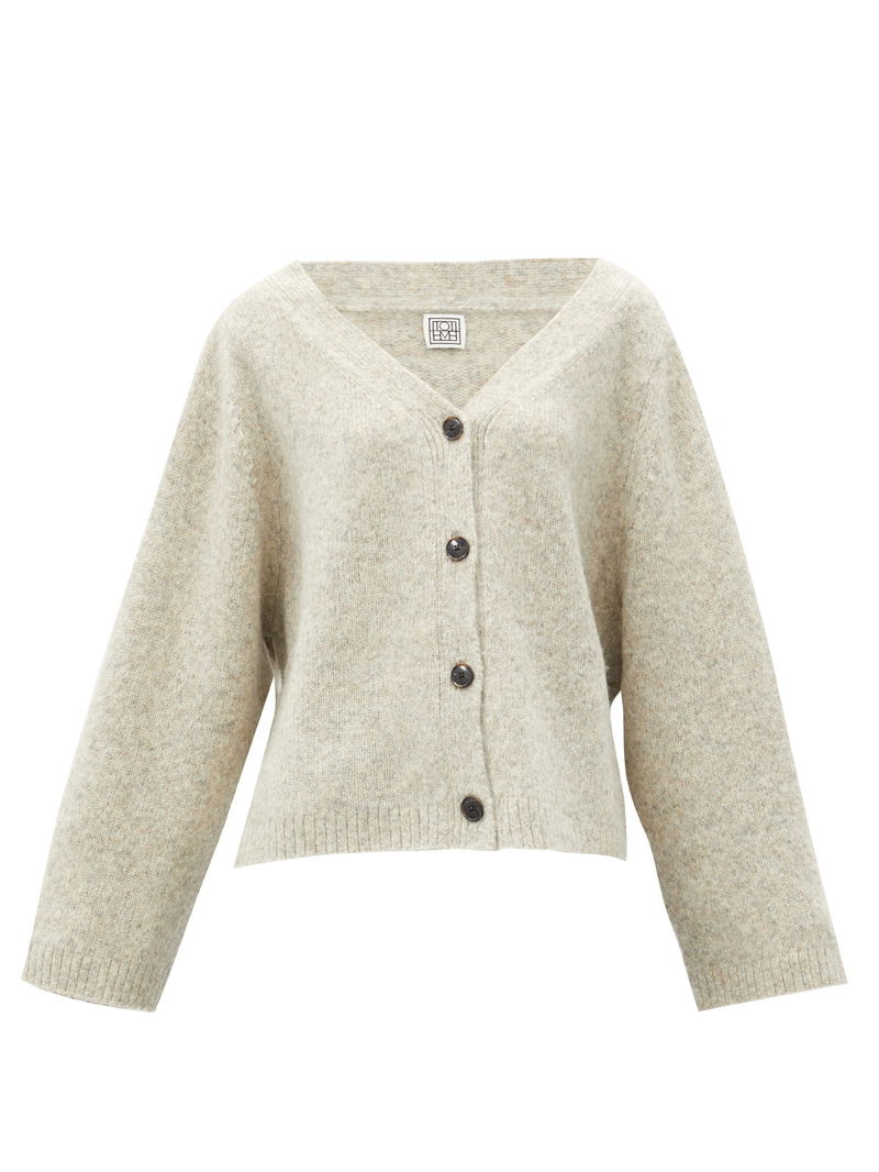 TOTEME Treviso Wool-Blend Cardigan endource