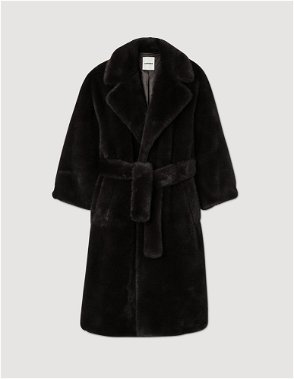 Petite Ros Faux Fur Coat