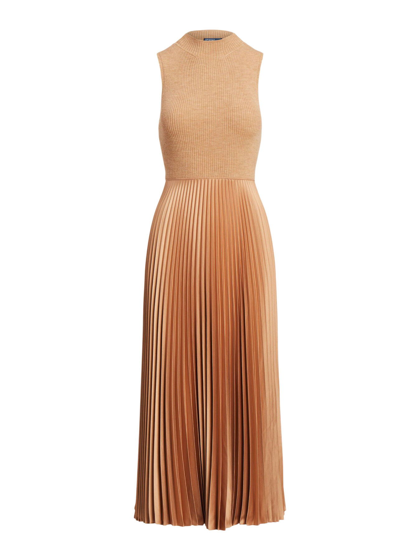 ralph lauren pleated sleeveless dress Sleeveless Mockneck Dress