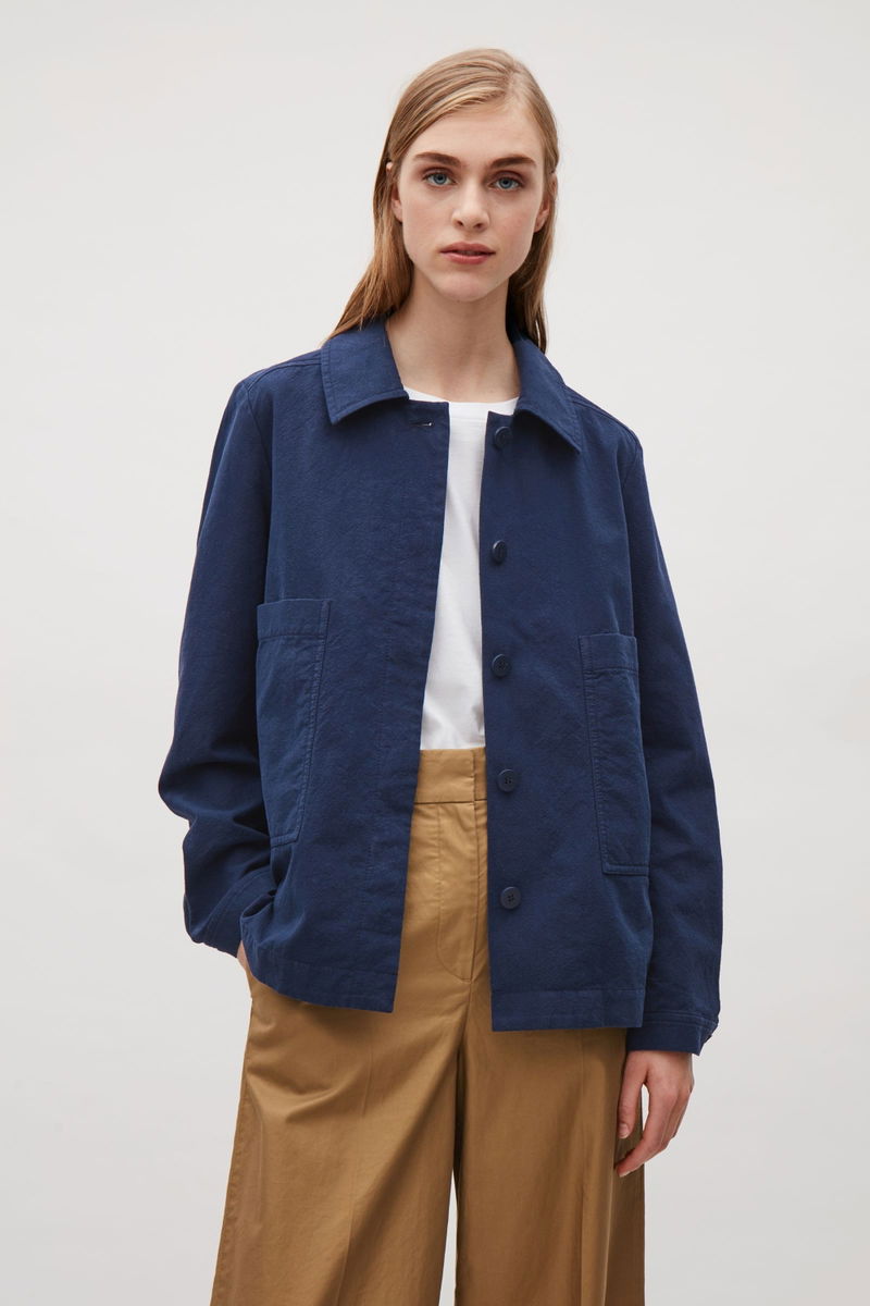 COS Pleated Jacket with Button Back | Endource