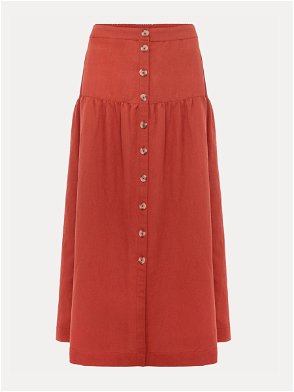 FAITHFULL THE BRAND + NET SUSTAIN Heba linen maxi skirt