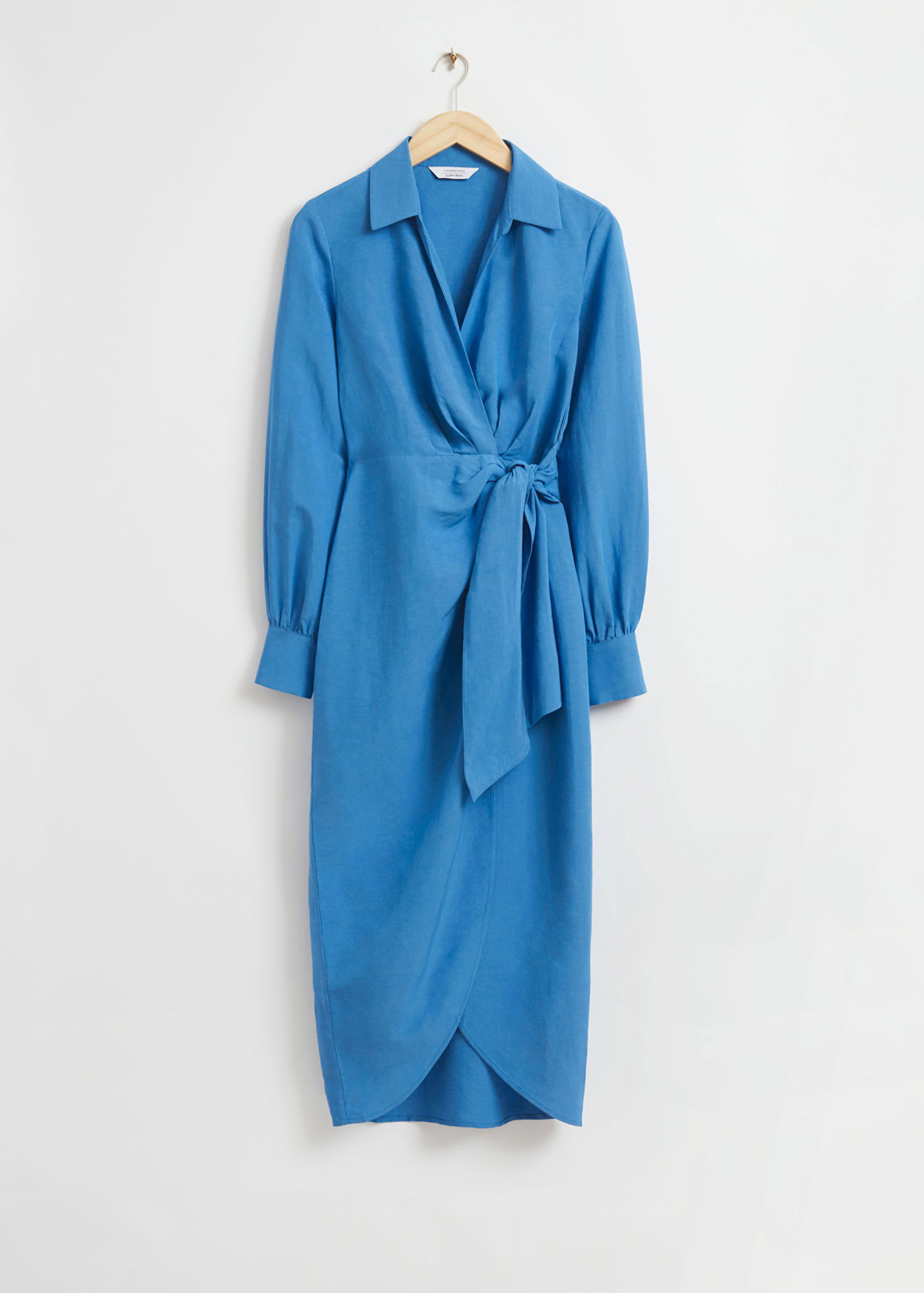 & OTHER STORIES Collared Wrap Midi Dress | endource