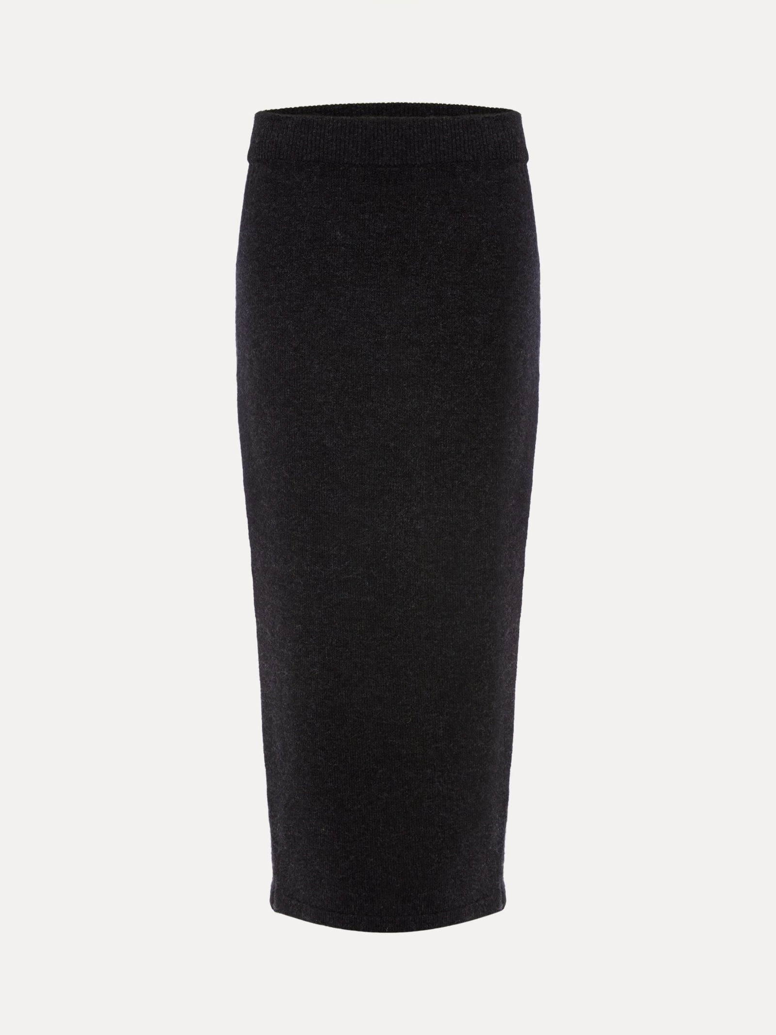 PHASE EIGHT Cindy Ribbed Knit Midi Skirt in Charcoal | Endource